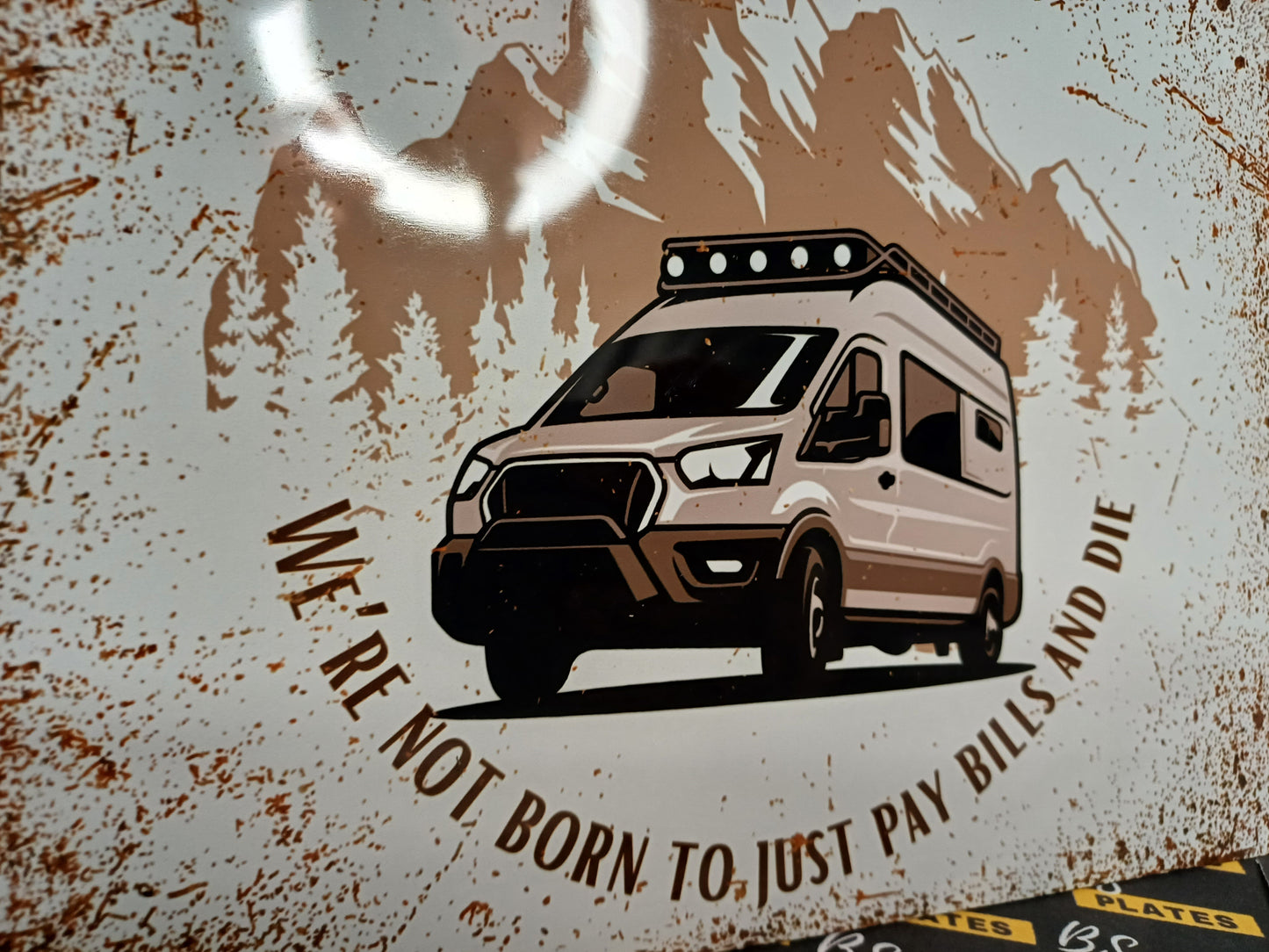Campervan Metal Plaque