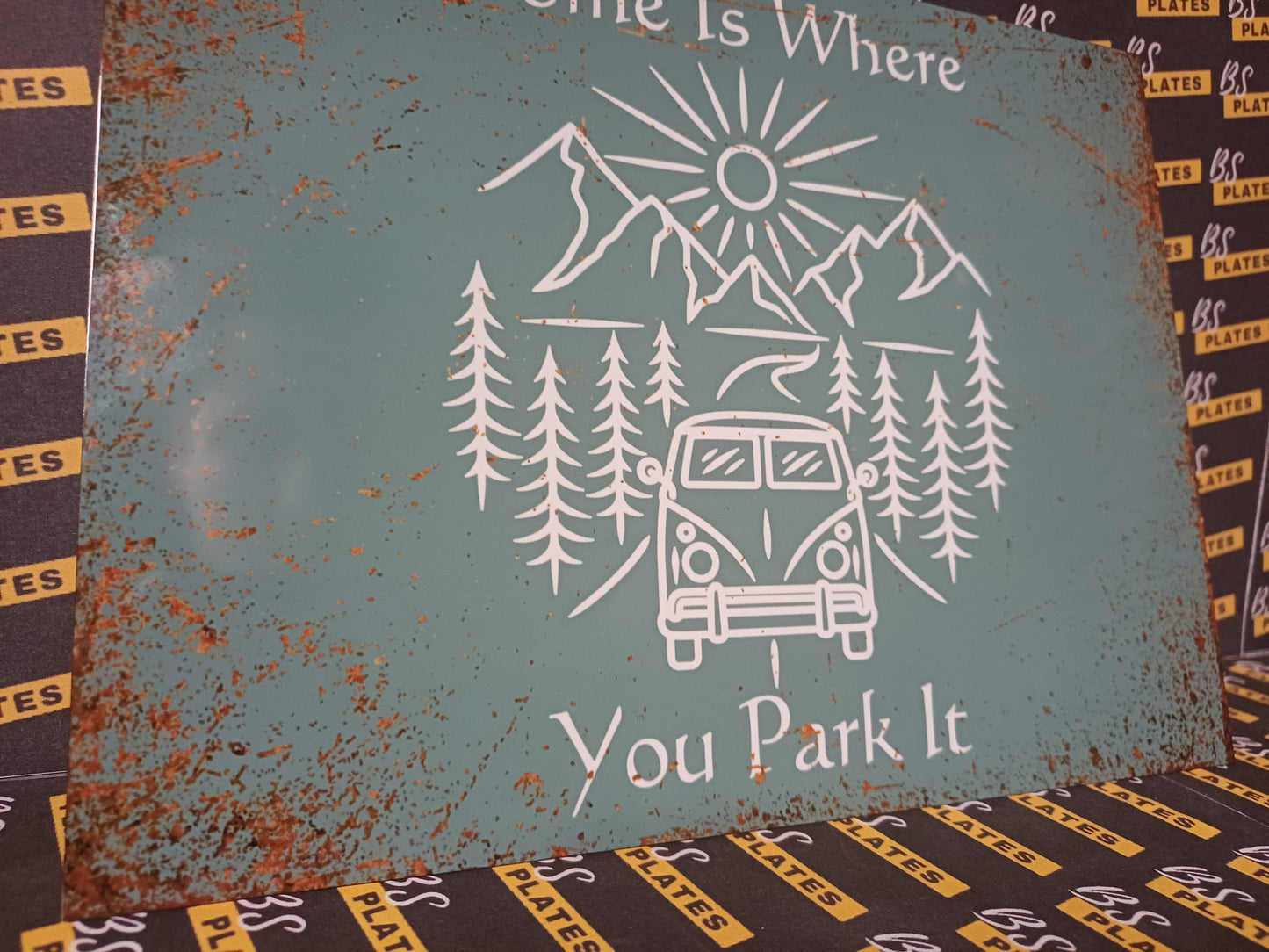 Campervan VW Metal Plaque