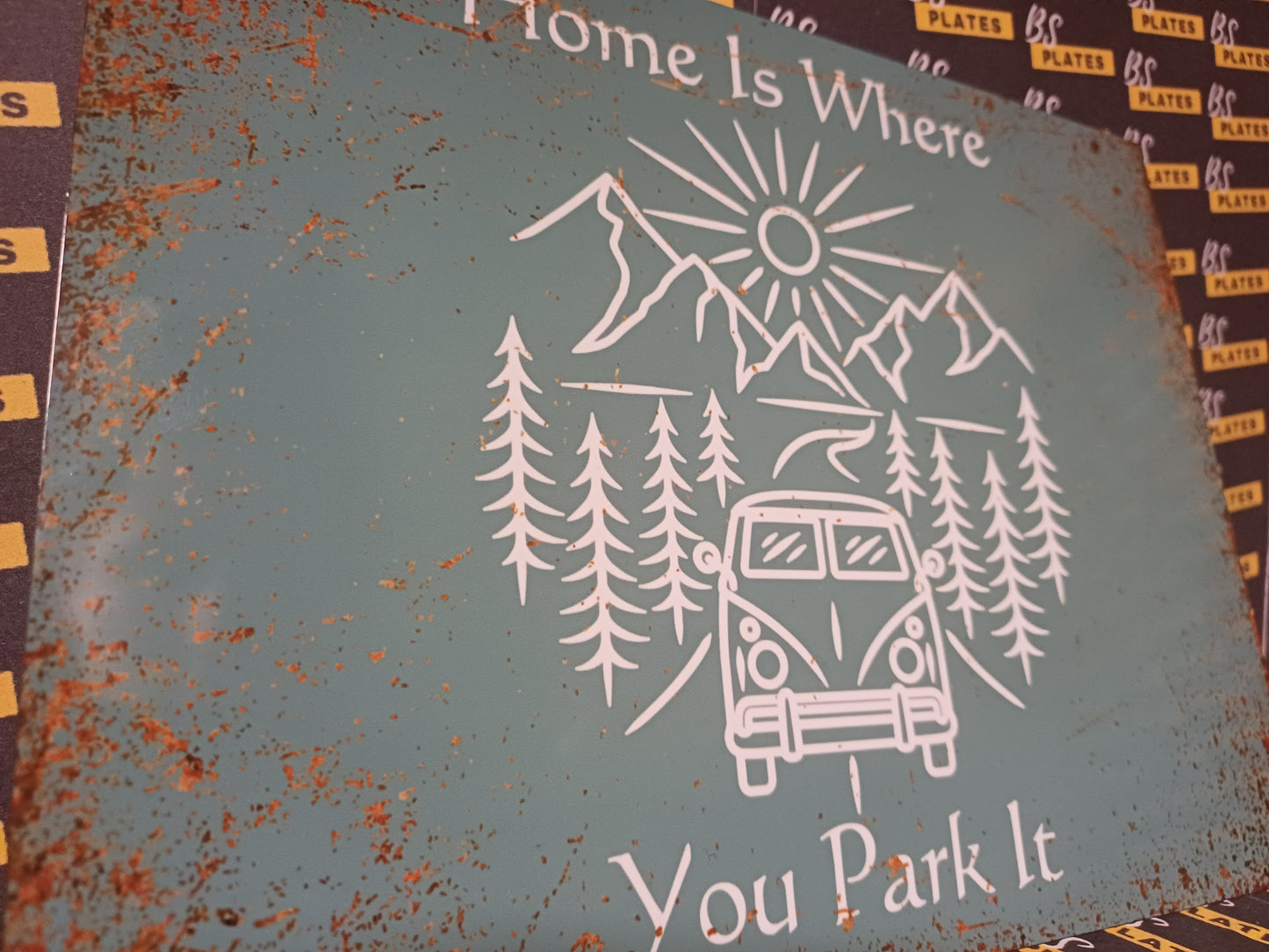 Campervan VW Metal Plaque