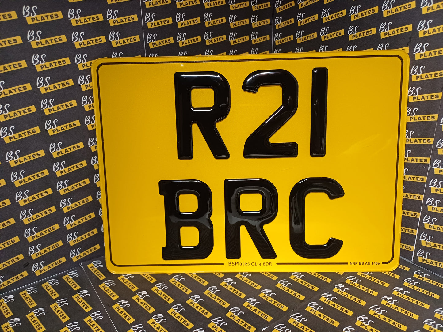 Square 4x4 Number Plates