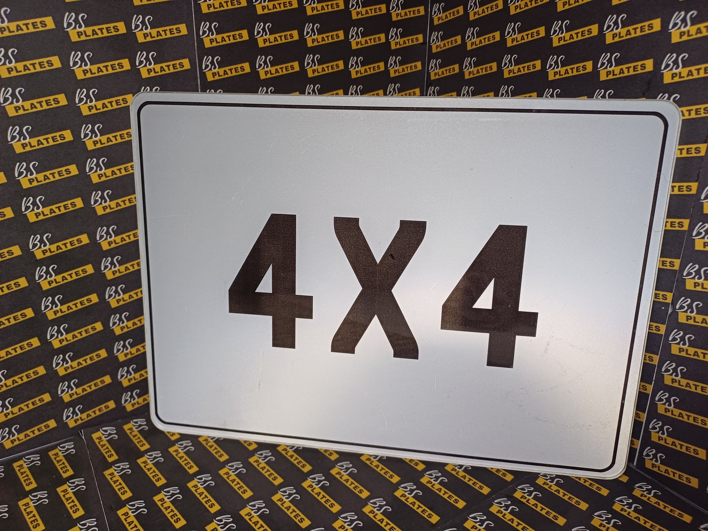 Square 4x4 Number Plates