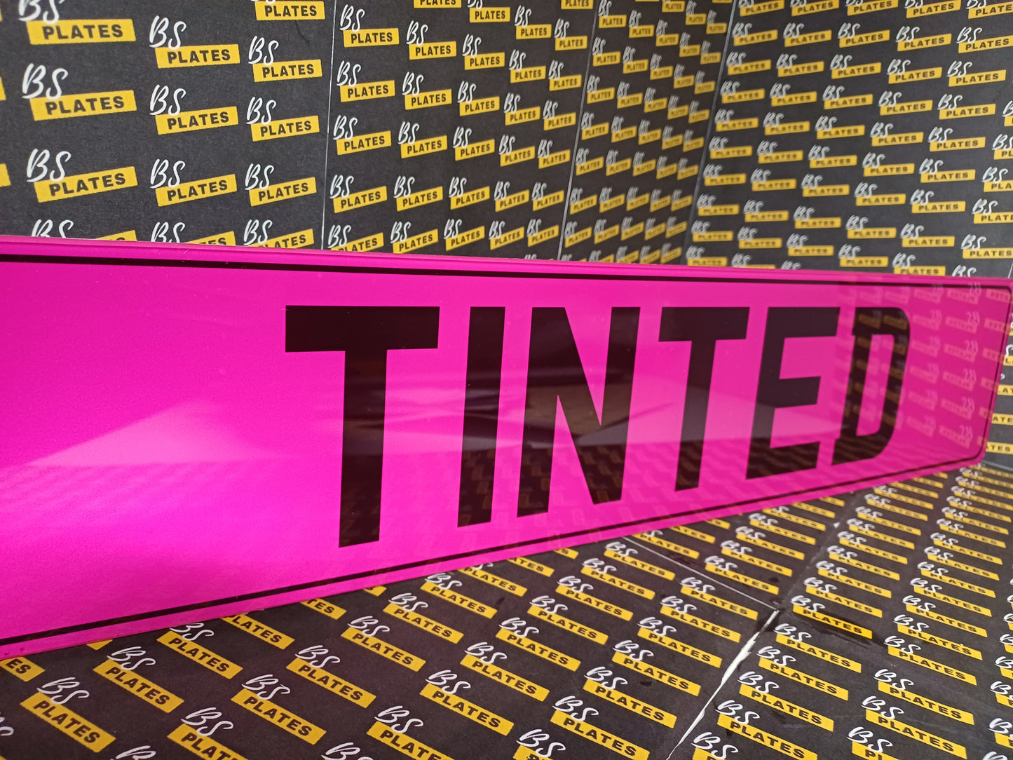 Pink Tinted Show Plate
