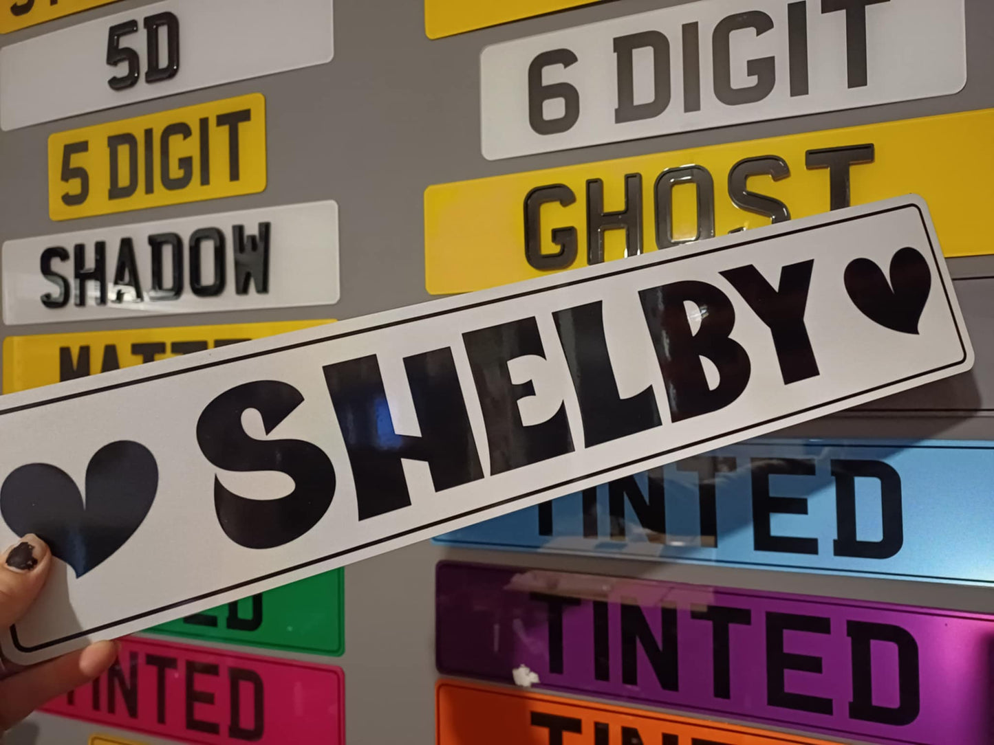 Custom Font Show Plate