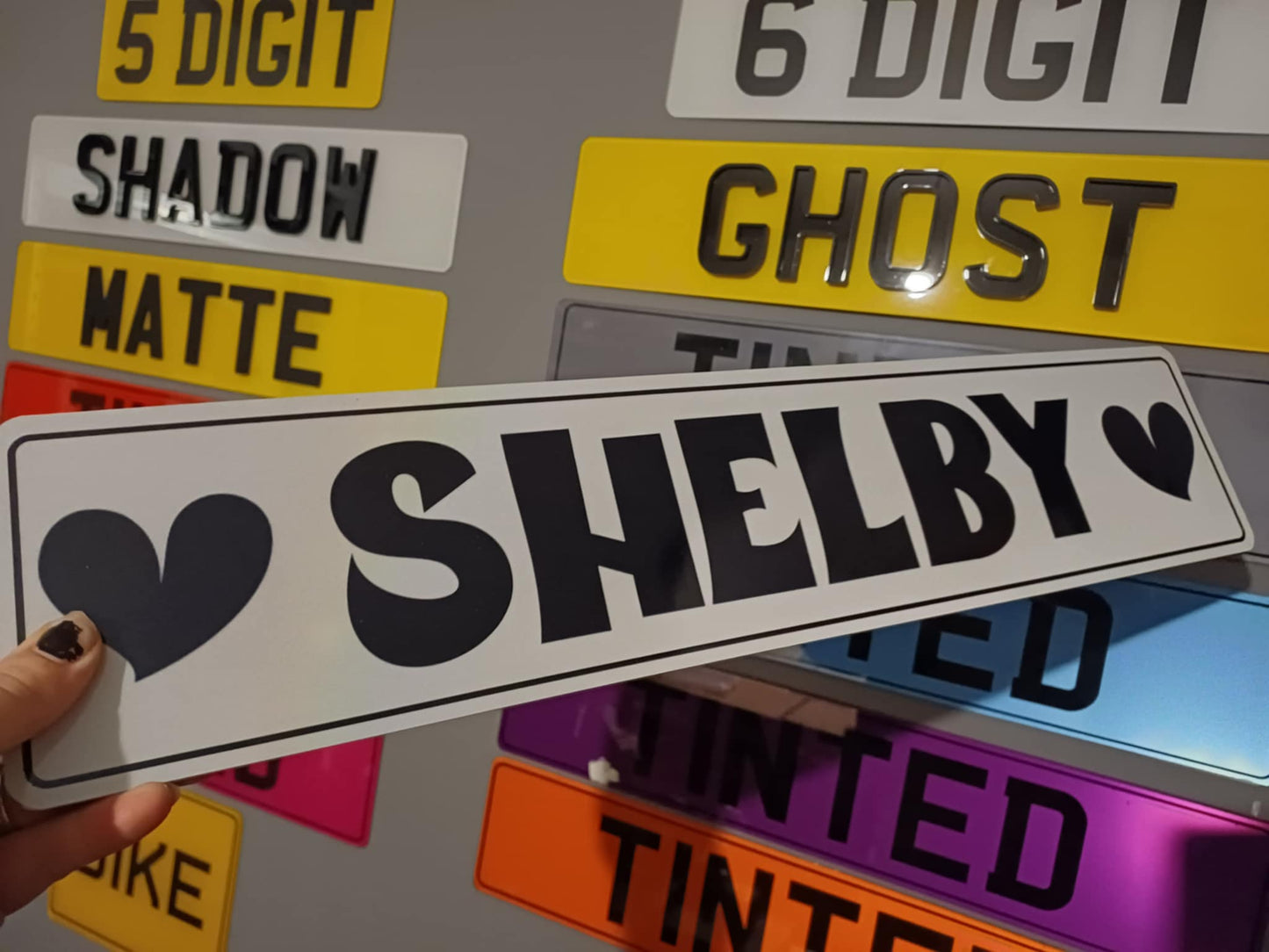 Custom Font Show Plate