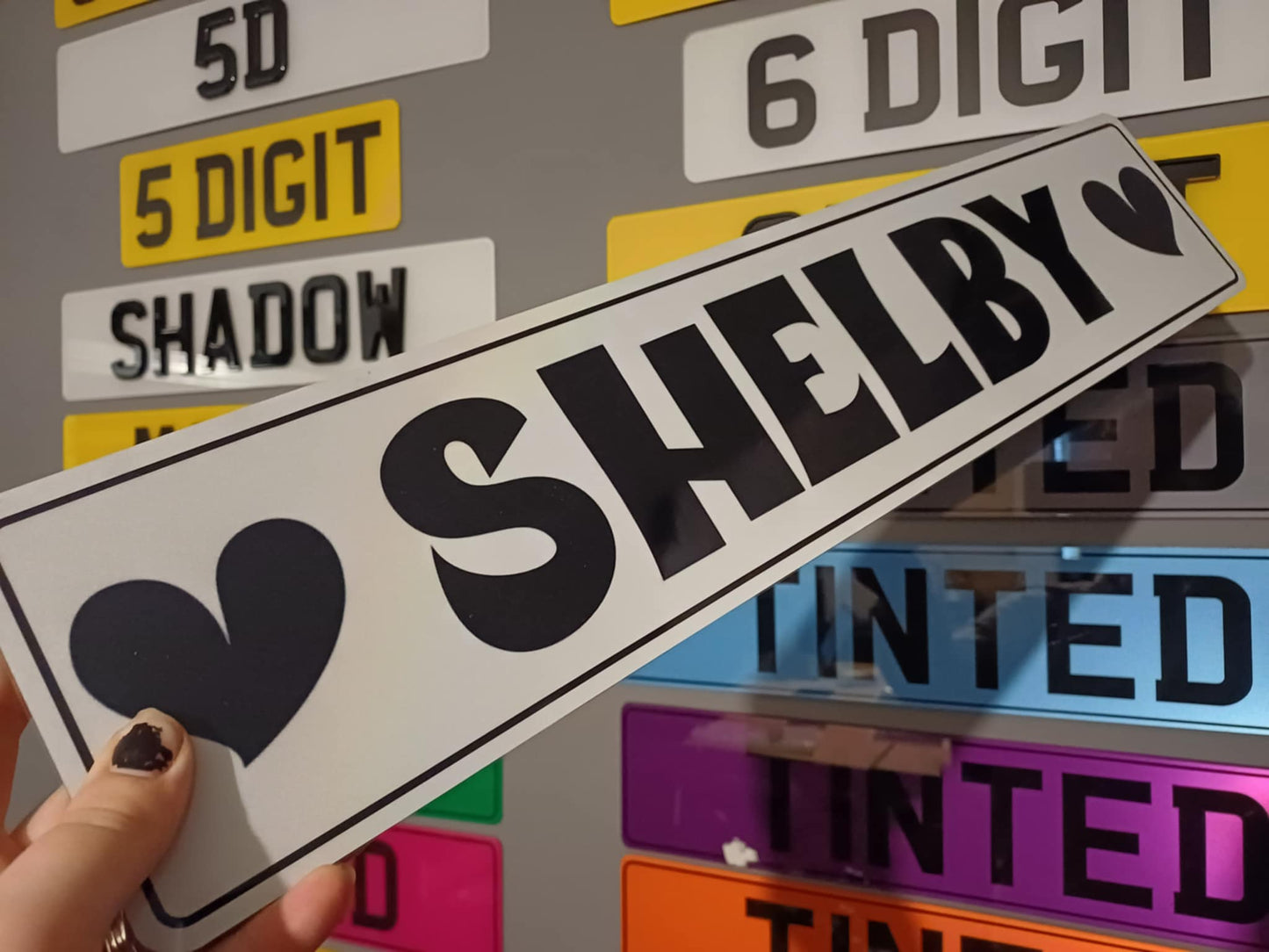Custom Font Show Plate
