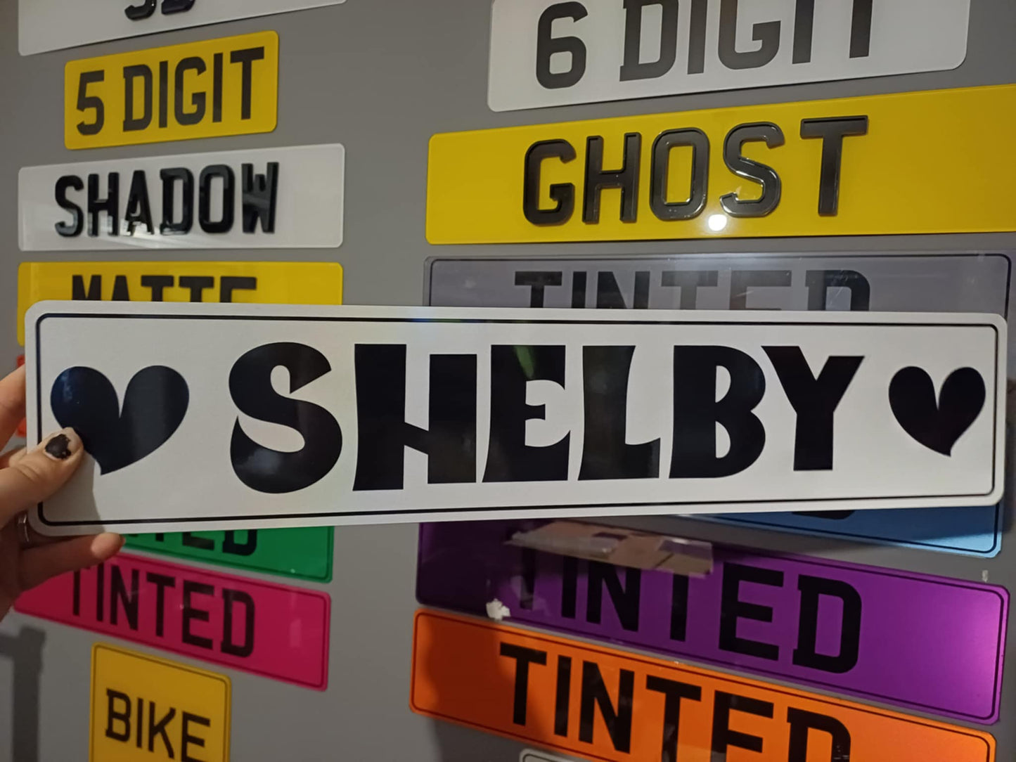 Custom Font Show Plate