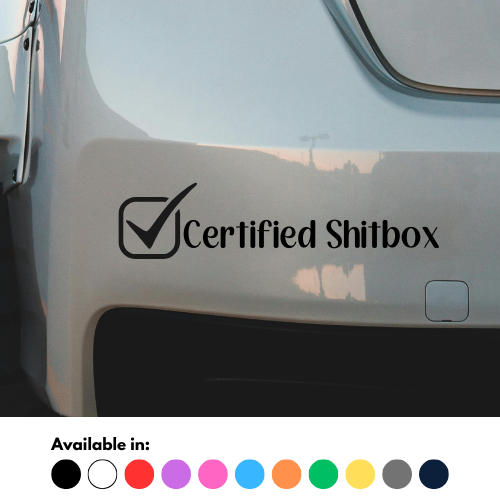 Certified Shitbox Sticker