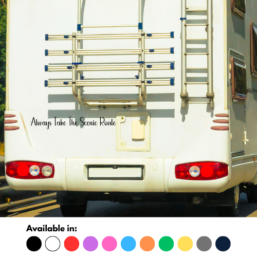 Always Take The Scenic Route Sticker