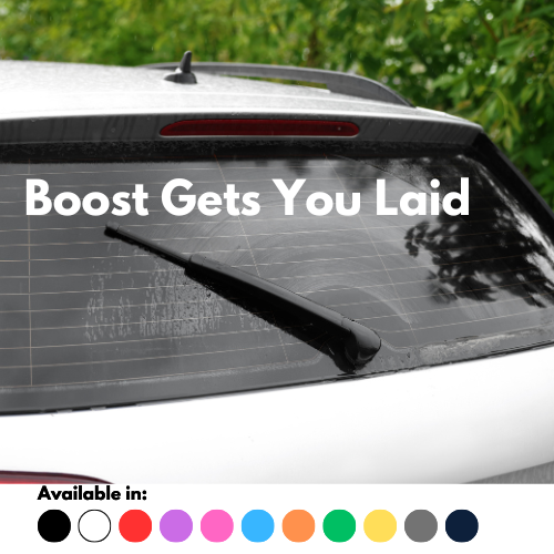 Boost Gets You Laid Sticker