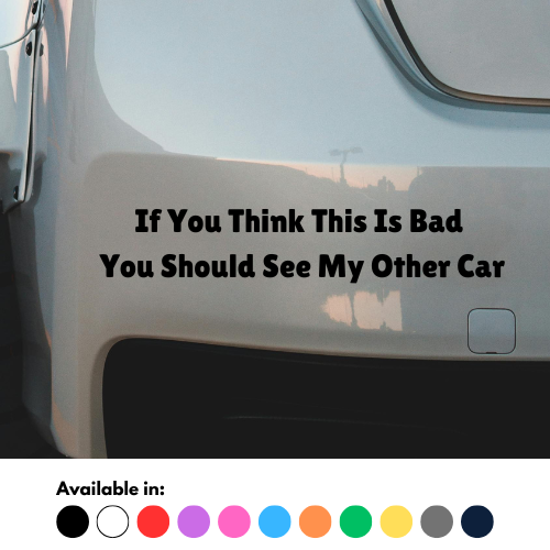 If You Think This Is Bad You Should See My Other Car Sticker