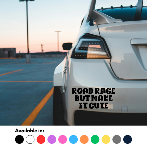 Road Rage But Make It Cute Sticker