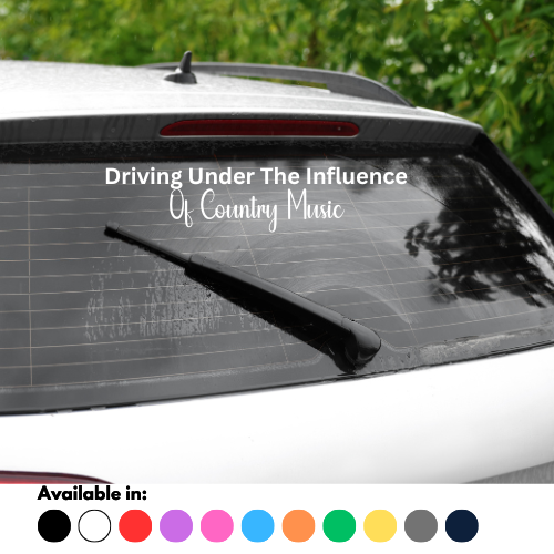 Driving Under The Influence Of Country Music Sticker