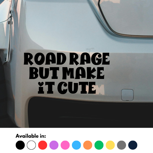 Road Rage But Make It Cute Sticker