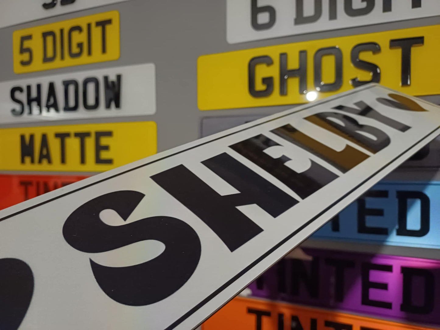 Custom Font Show Plate