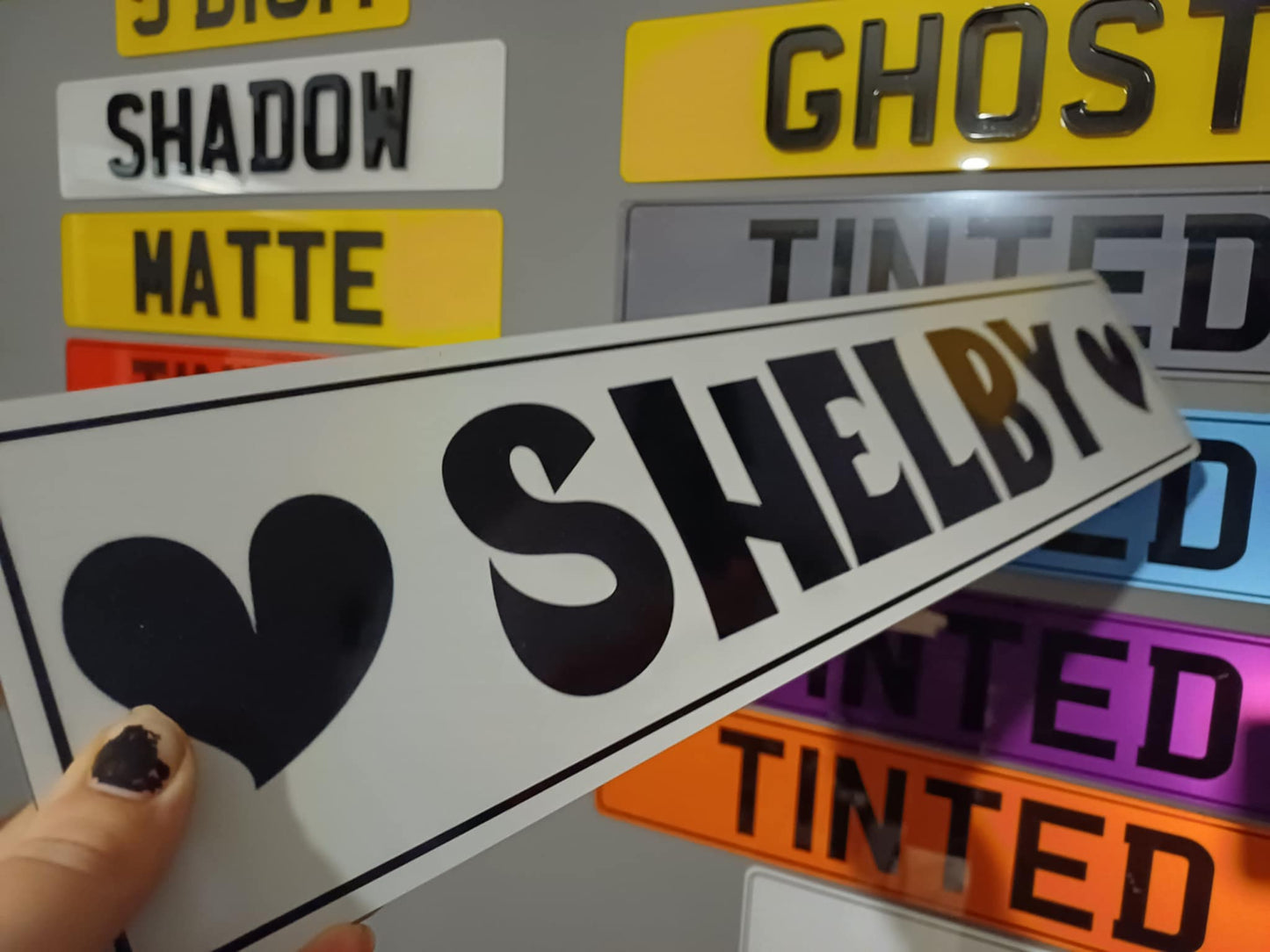 Custom Font Show Plate