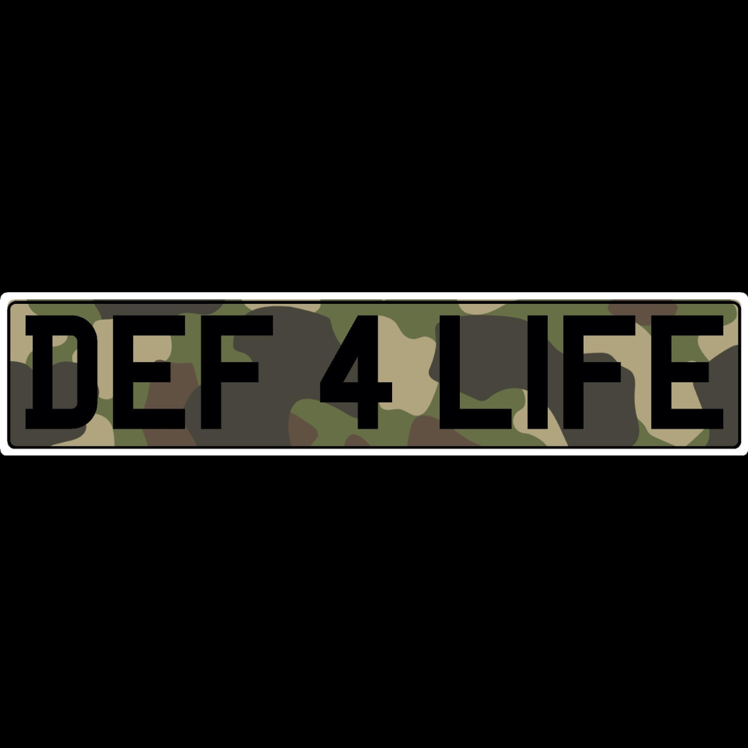 DEF 4 LIFE Show Plate