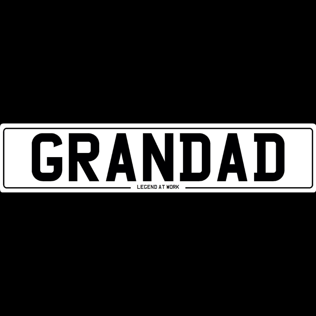 Grandad - Legend At Work Show Plate