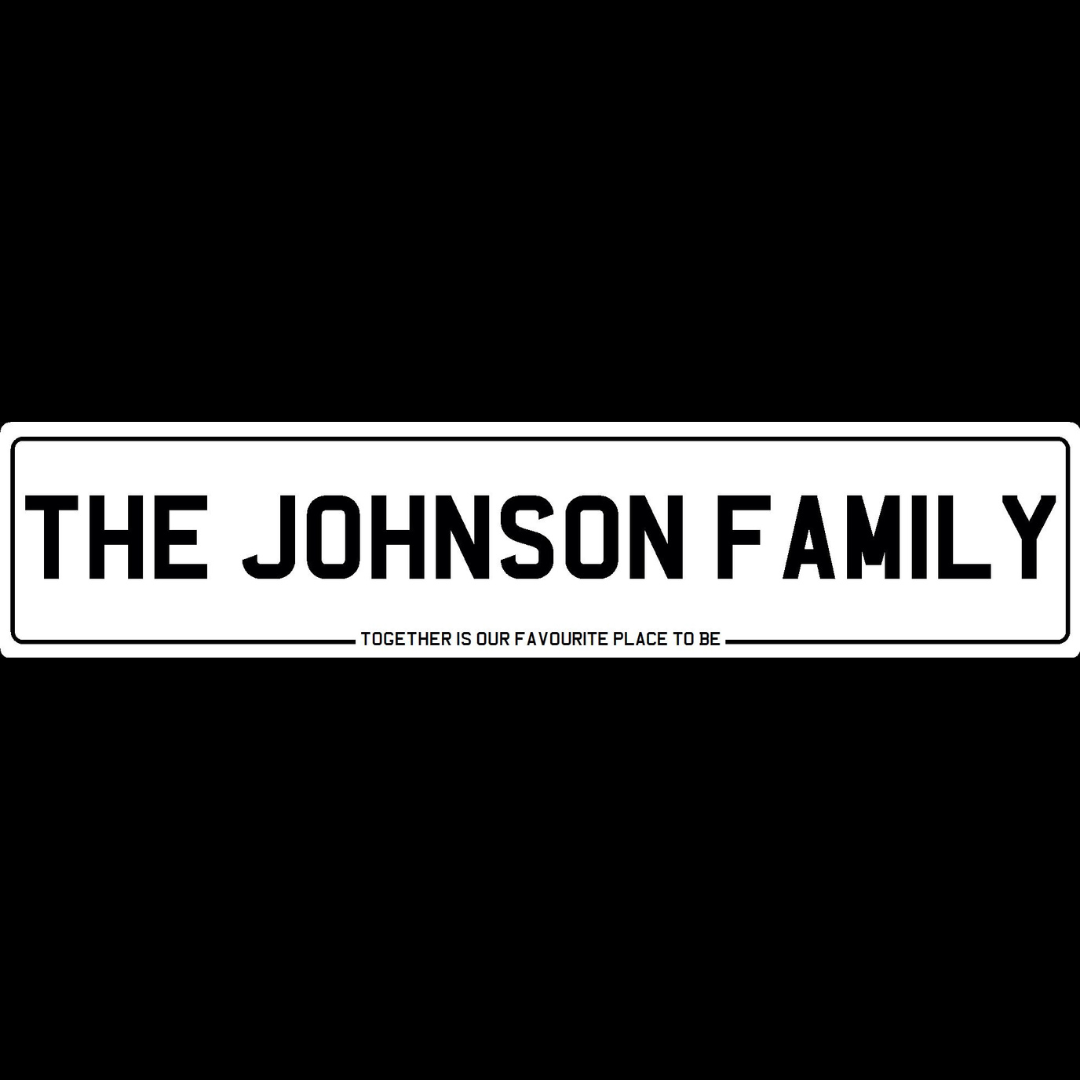 Family Name Show Plate