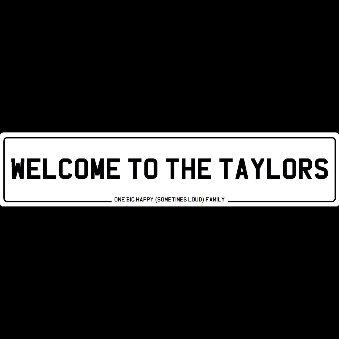 Welcome Family Show Plate
