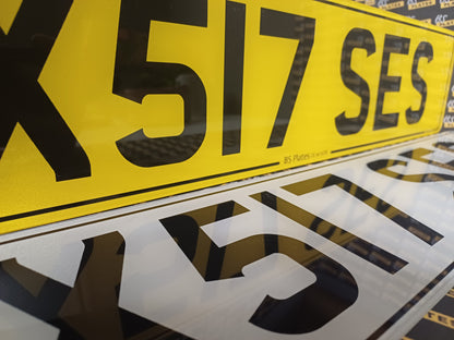 Standard Printed Number Plate