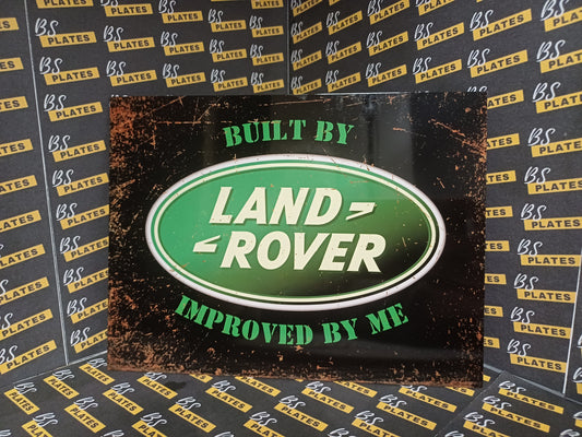 Landrover Aluminium Plaque