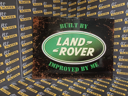 Landrover Aluminium Plaque