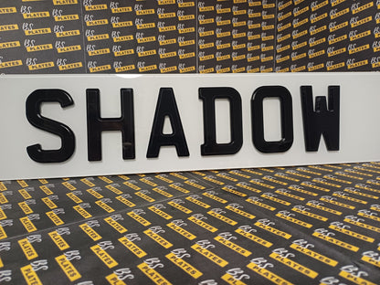 Shadow Number Plates