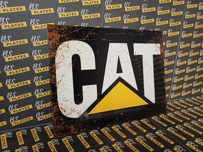 CAT Metal Plaque