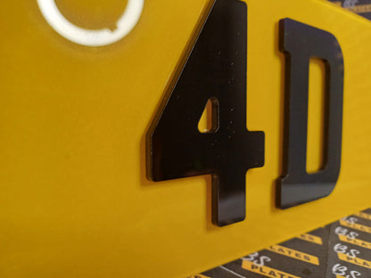 4D Number Plates