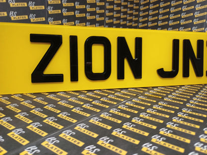 Personalised Name Show Plates