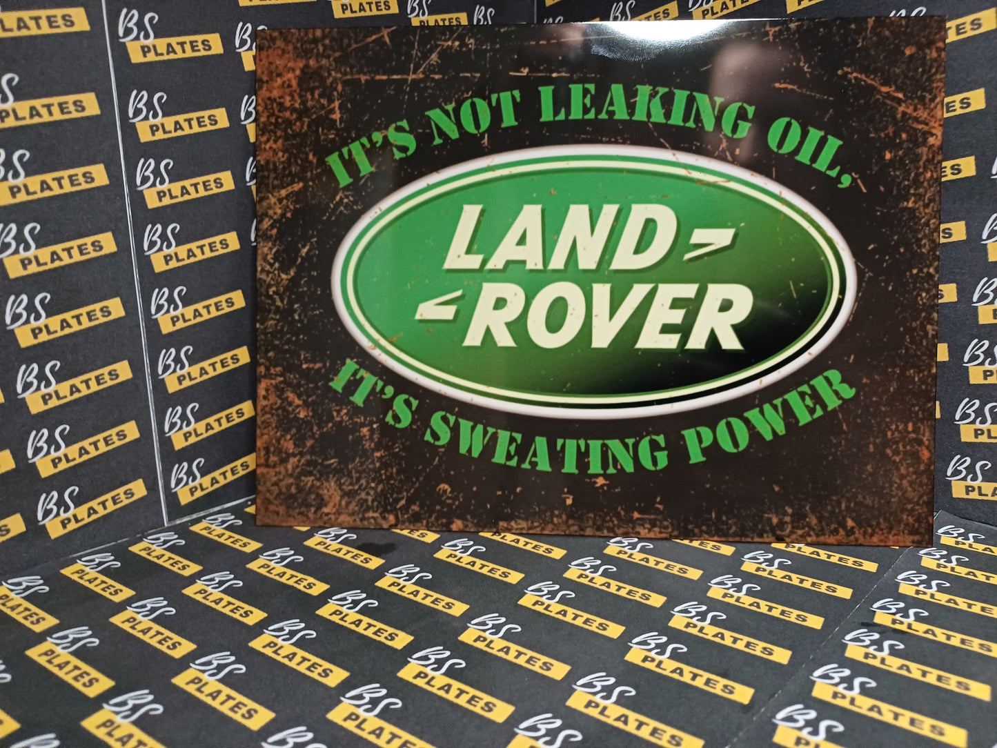 Landrover Novelty Metal Plaque