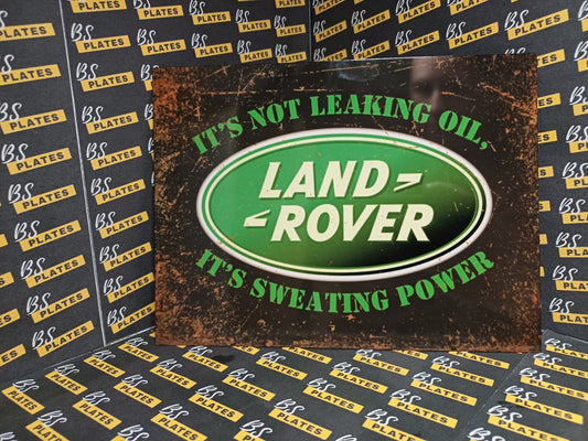 Landrover Novelty Metal Plaque