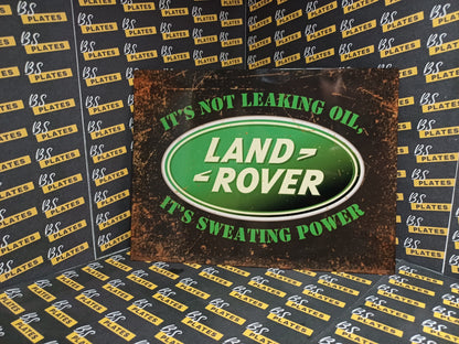 Landrover Novelty Metal Plaque