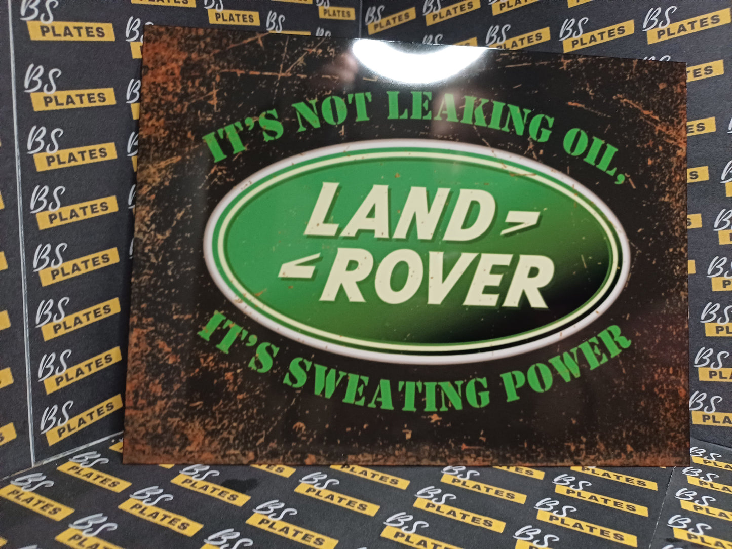 Landrover Novelty Metal Plaque