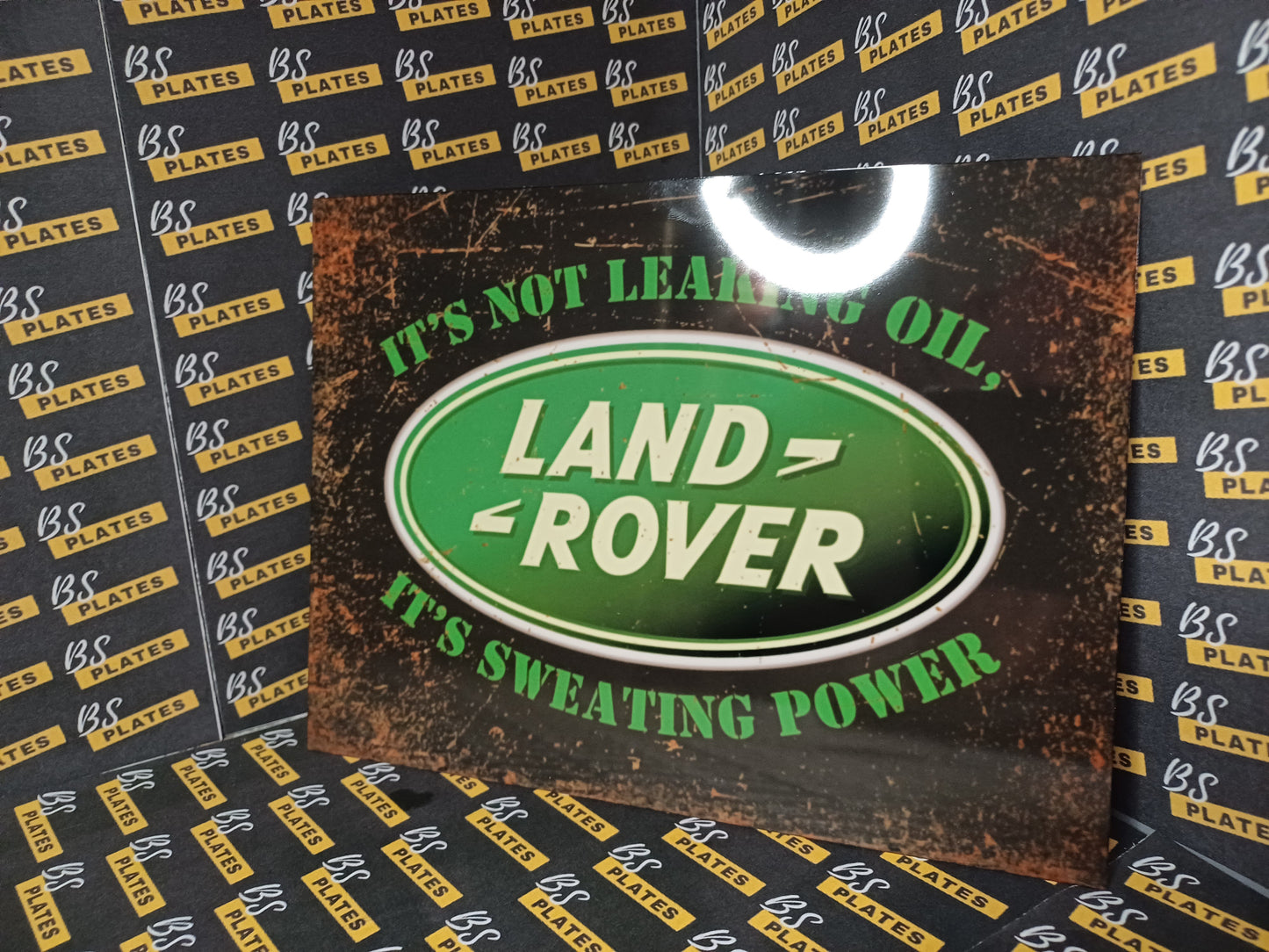 Landrover Novelty Metal Plaque