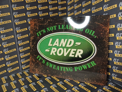 Landrover Novelty Metal Plaque