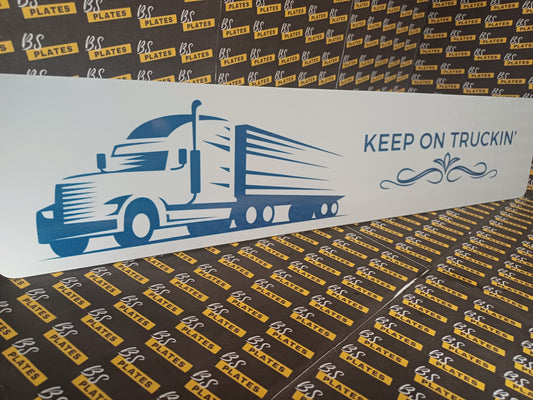 Keep On Truckin' Show Plate