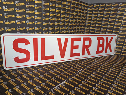 Red Name Plate