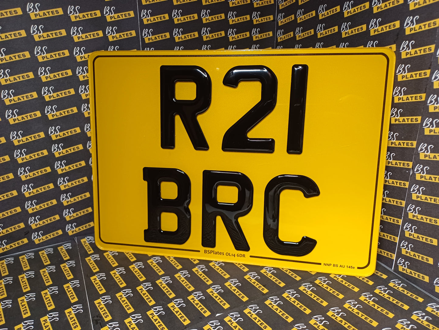 Square 4x4 Number Plates