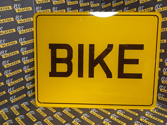 Motorbike 9x7 Number Plate