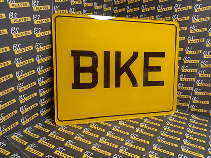Motorbike 9x7 Number Plate