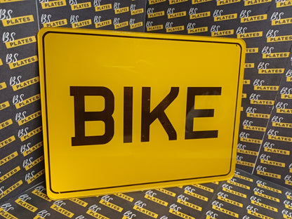 Motorbike 9x7 Number Plate