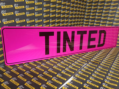 Pink Tinted Show Plate
