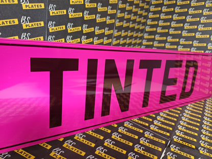 Pink Tinted Show Plate