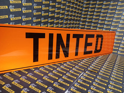 Orange Tinted Show Plate