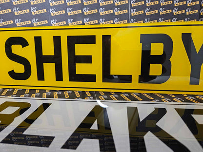 Personalised Name Show Display Number Plates