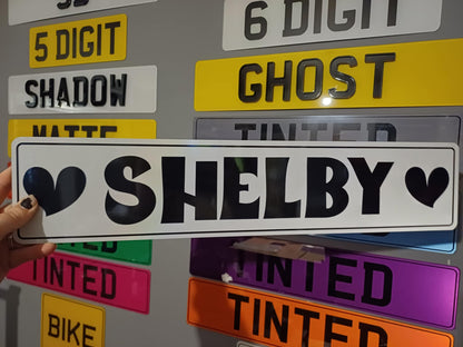 Custom Font Show Plate