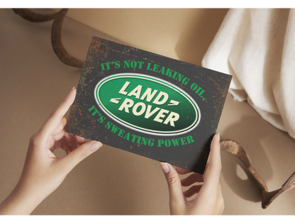 Landrover Novelty Metal Plaque