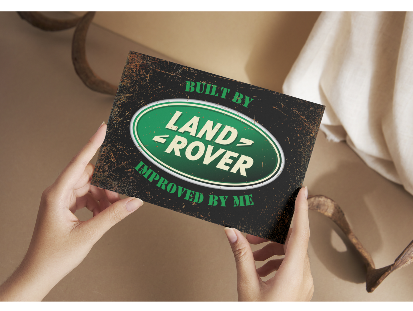 Landrover Aluminium Plaque