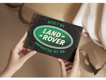 Landrover Aluminium Plaque